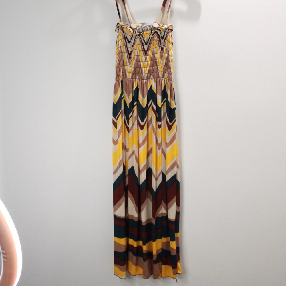Summer Flowy Mustard Dress